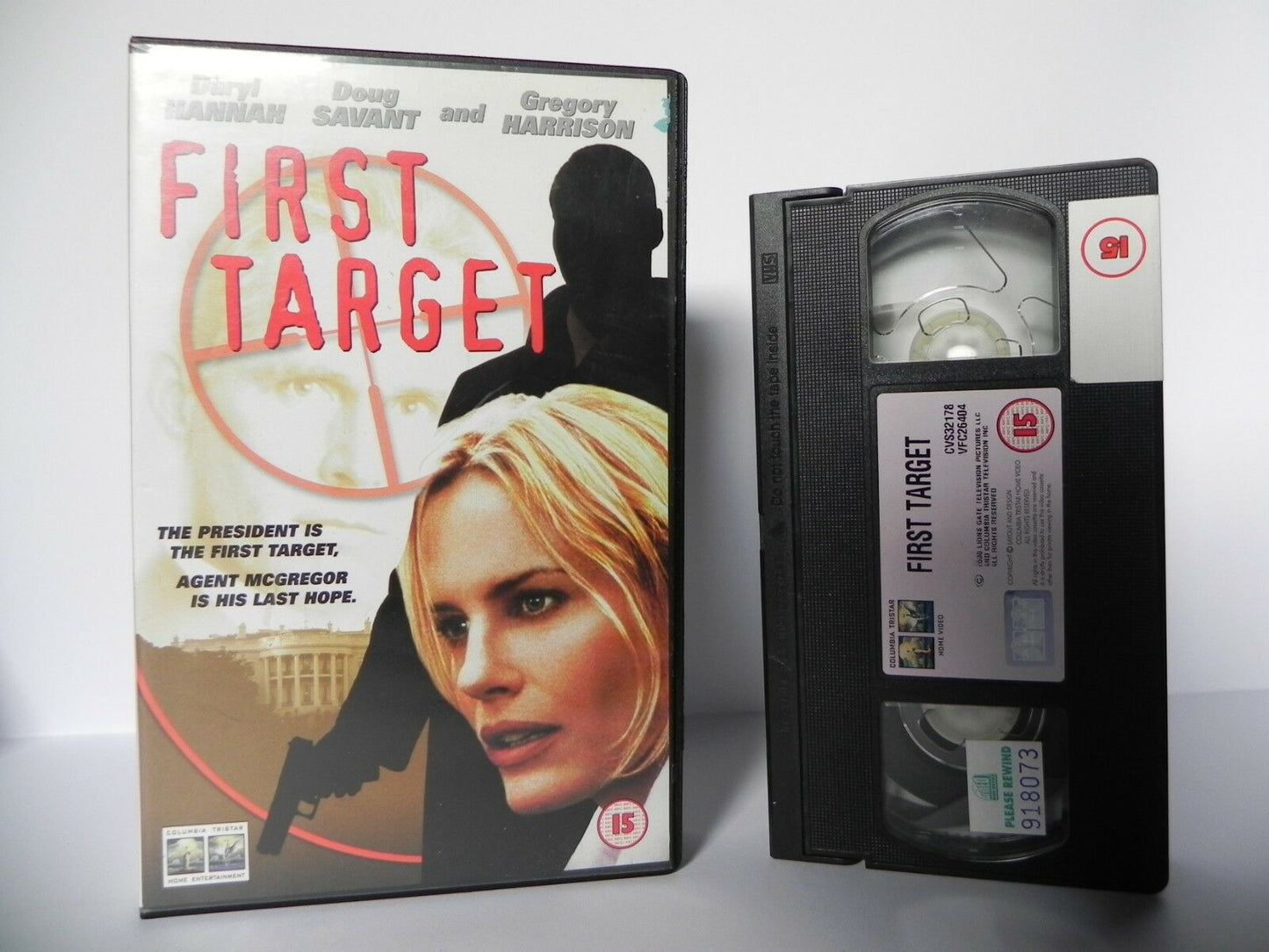 First Target - Large Box - Columbia - Thriller - Ex-Rental - Daryl Hannah - VHS-