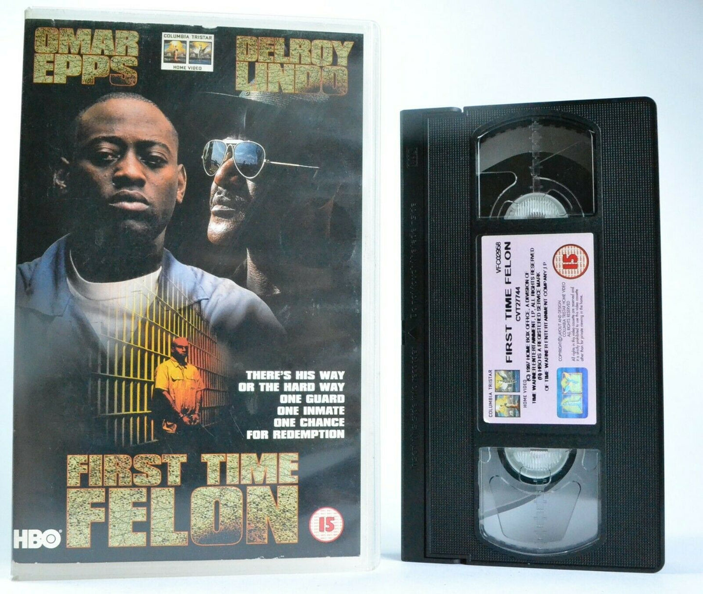 First Time Felon (1997): Prison Drama - Large Box - Ex-Rental - Omar Epps - VHS-