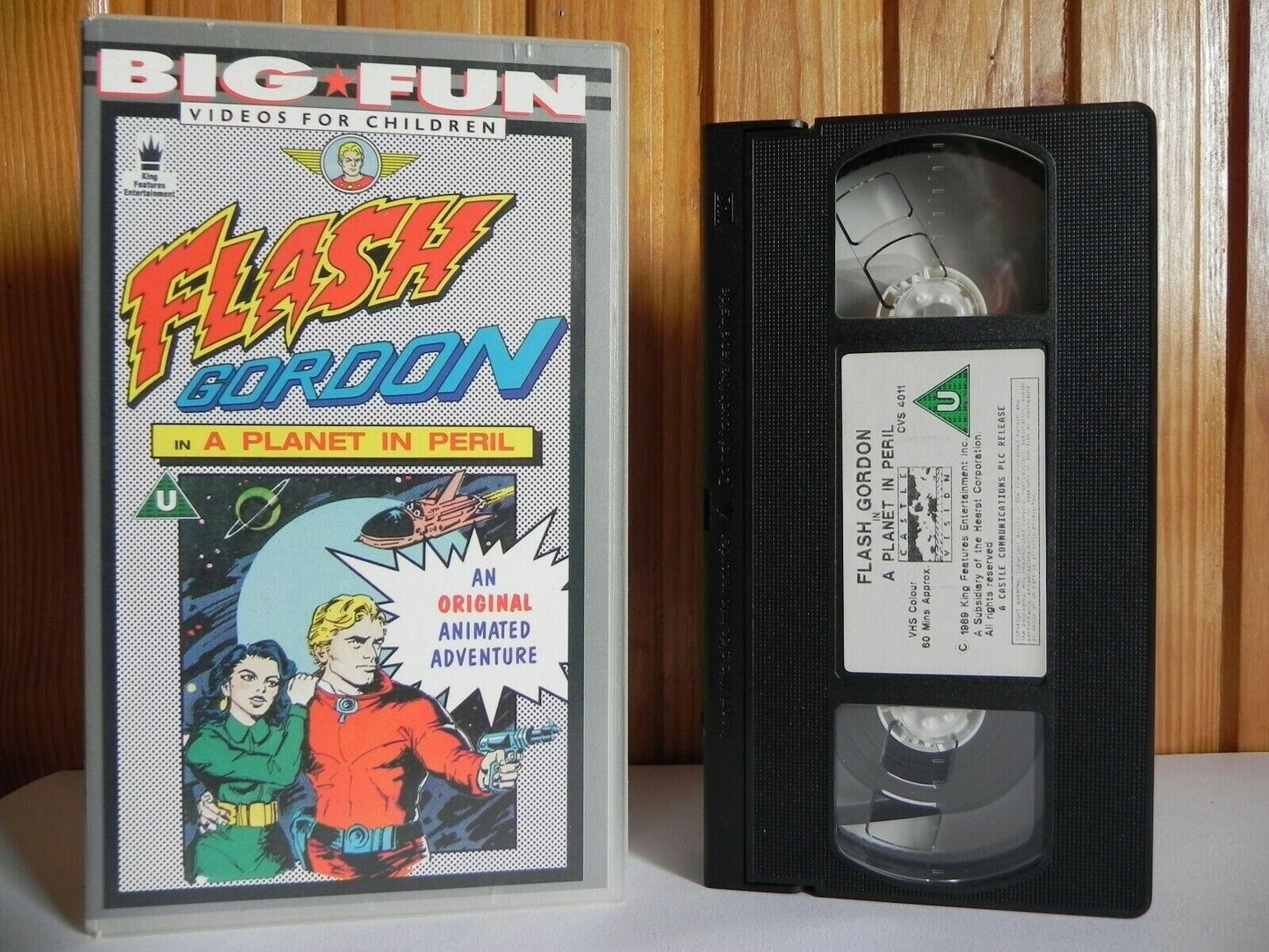 Flash Gordon: A Planet In Peril - 80's Retro - Action Animation - Kid's Pal VHS-