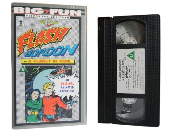 Flash Gordon: A Planet In Peril - 80's Retro - Action Animation - Kid's Pal VHS-