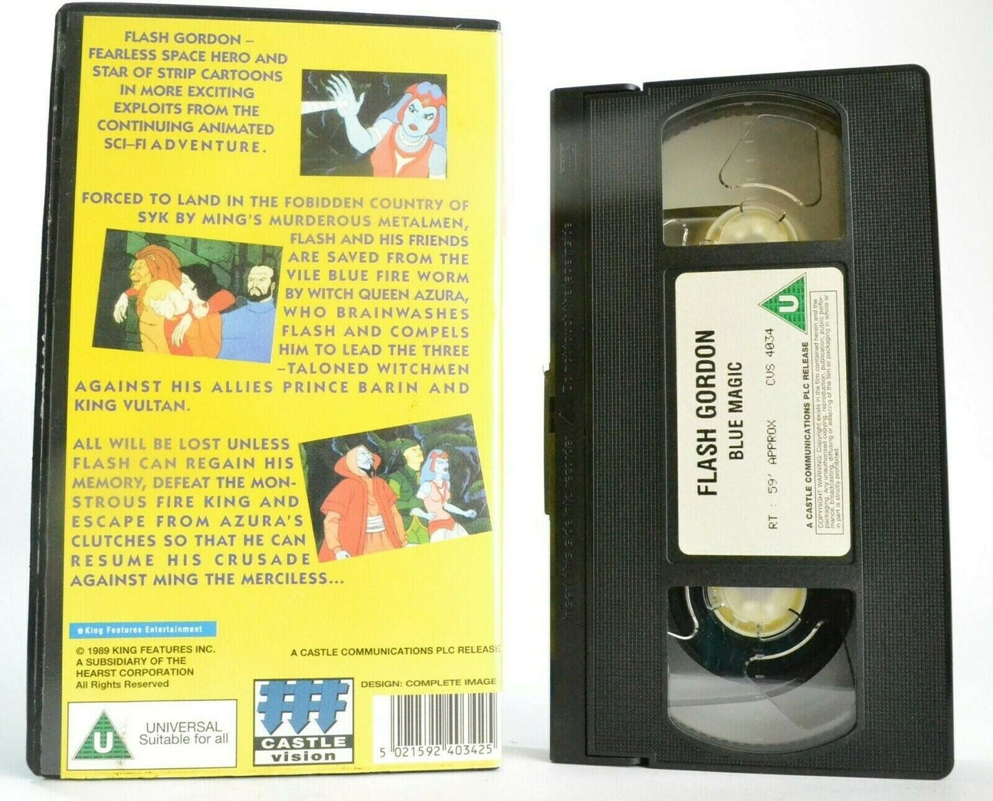 Flash Gordon: Blue Magic {Castle Vision} - Action Adventures - Children's - VHS-