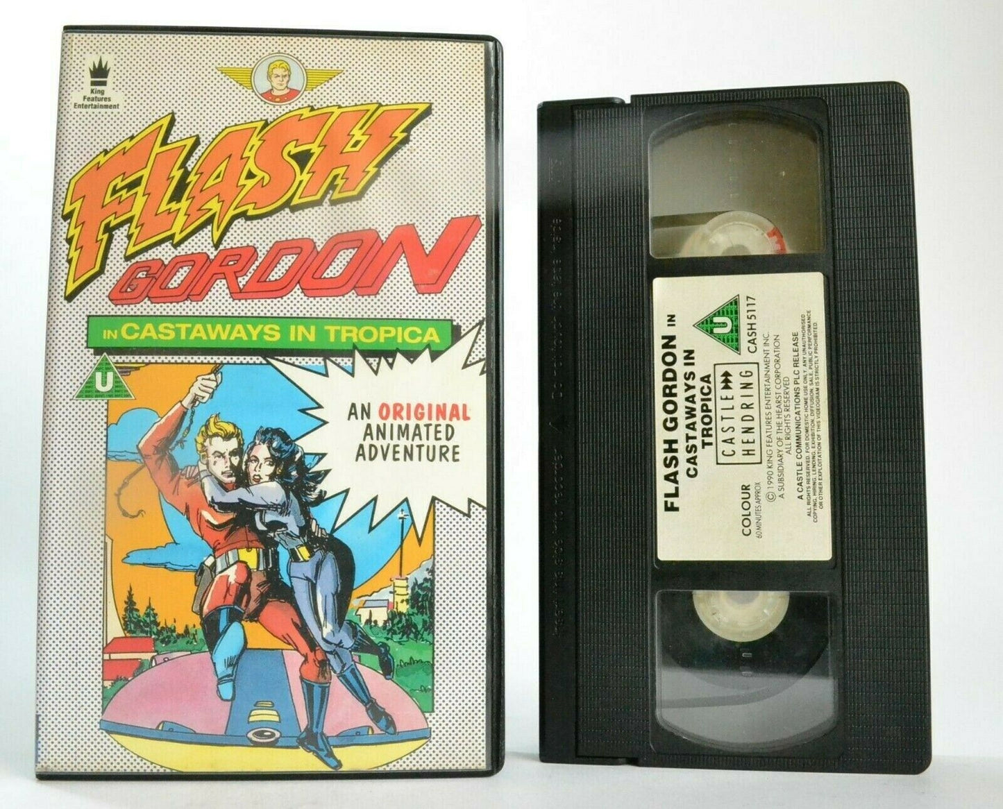 Flash Gordon: Castaways In Tropica - Action Adventures - Animated - Kids - VHS-