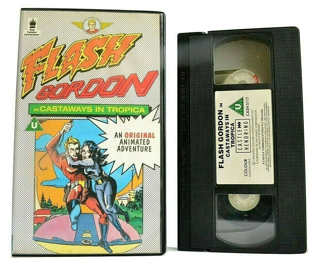 Flash Gordon: Castaways In Tropica - Action Adventures - Animated - Kids - VHS-