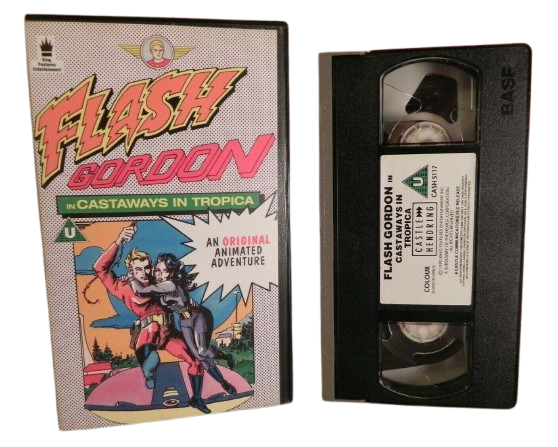 Flash Gordon: Castaways In Tropica - Sci-Fi Animated Adventures - Kids - Pal VHS-