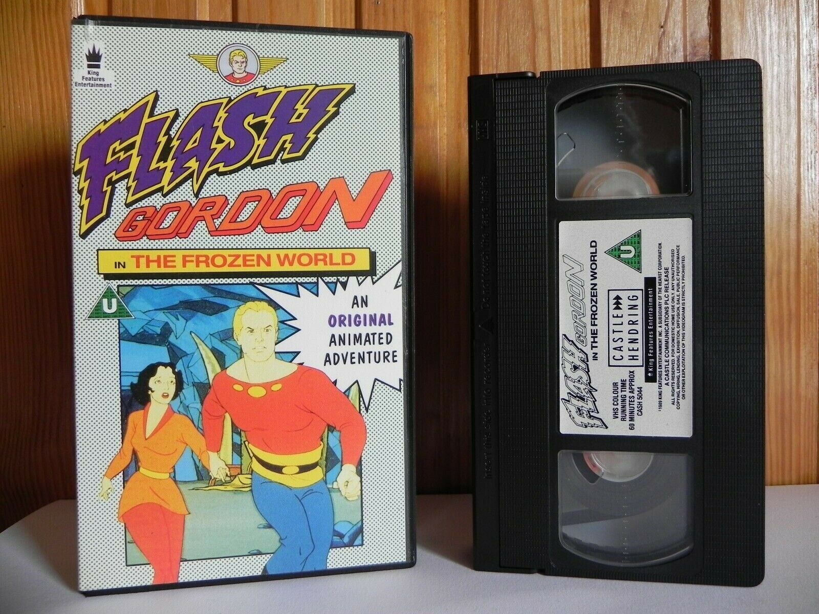 Flash Gordon - The Frozen World - An Orginal Animated Adventure - Kids - Pal VHS-