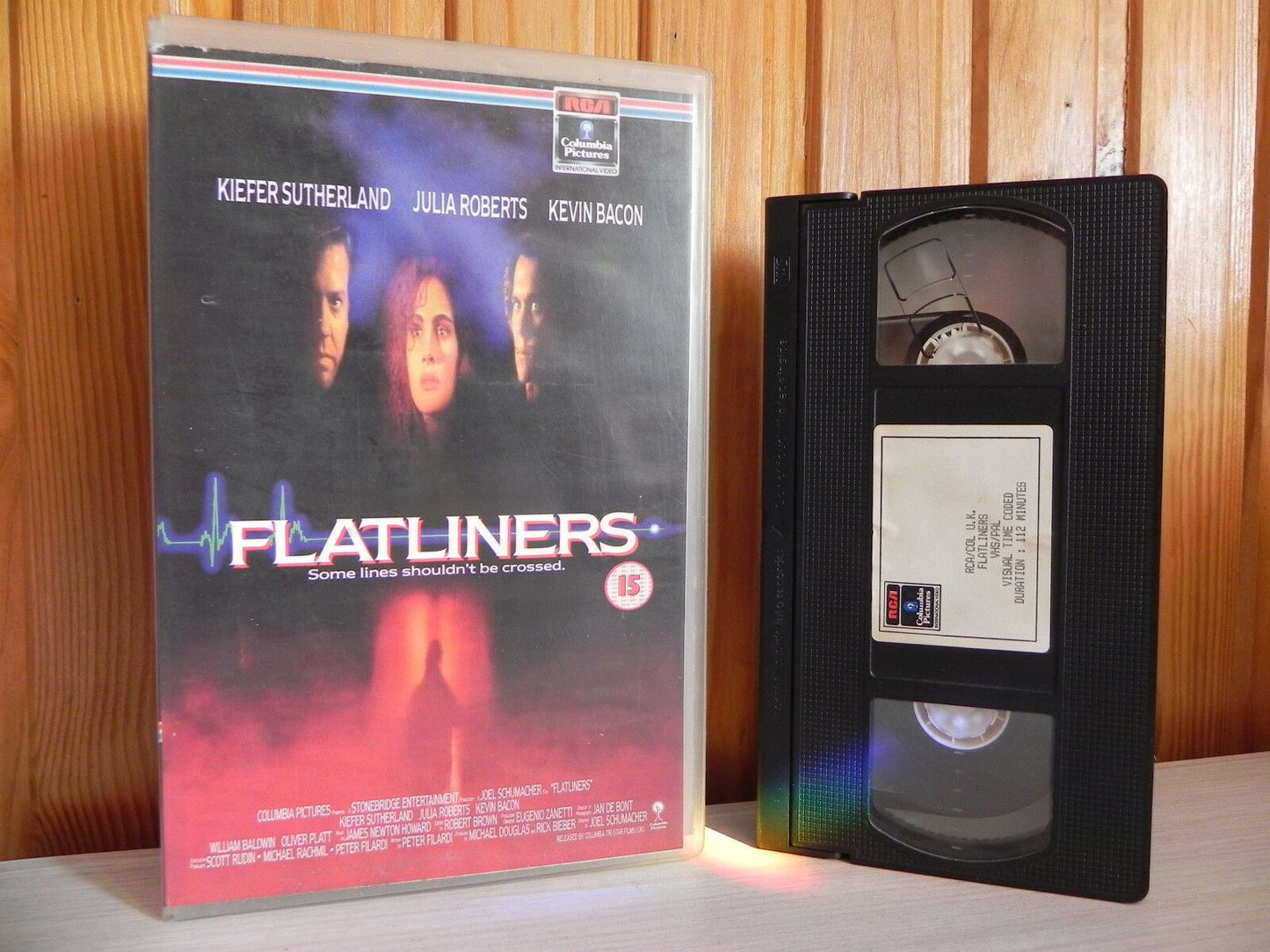 Flatliners - The Original - Time Coded Sample - Drama - Big Box Video - Pal VHS-