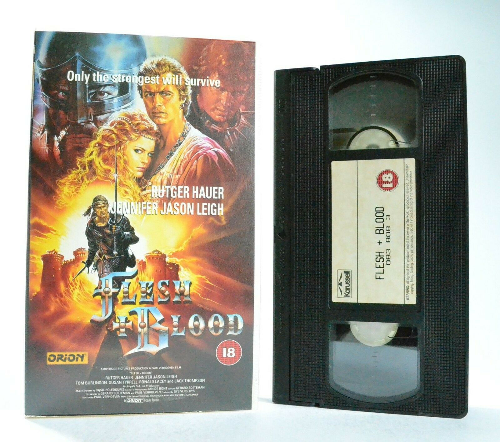 Flesh And Blood (Flesh+Blood): (1985) Historical Erotic Drama - R.Hauer - VHS-