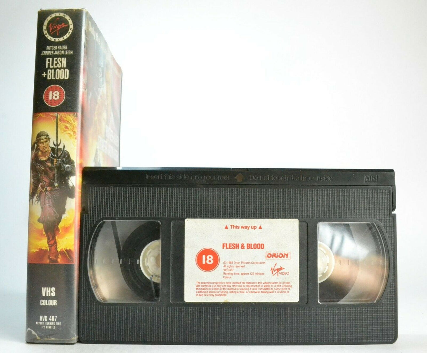 Flesh And Blood (Flesh+Blood):(1989) Virgin Release - Historical Adventure - VHS-