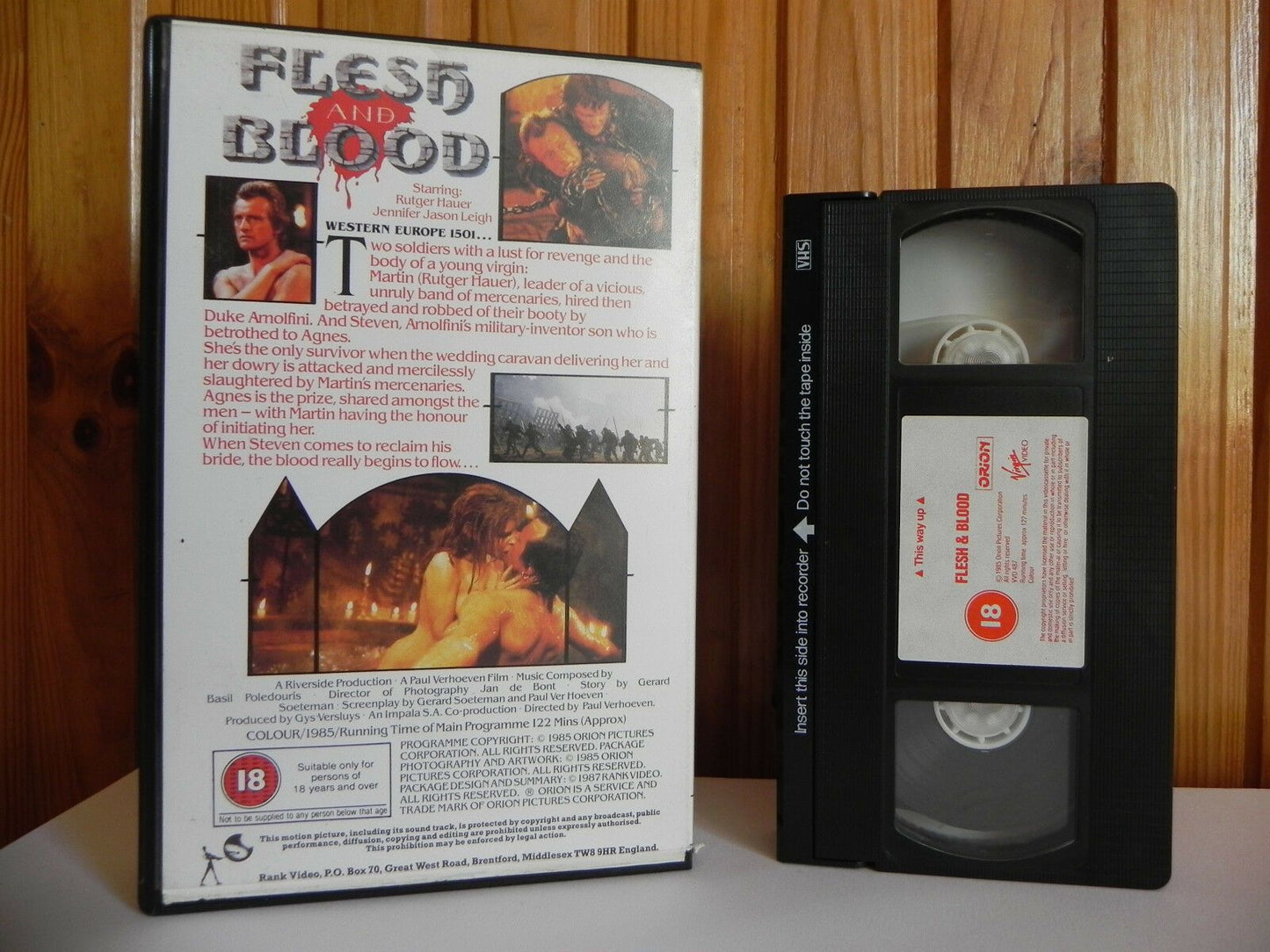 Flesh And Blood - Orion - Fantasy - Cert (18) - Rutger Hauer - Large Box - VHS-