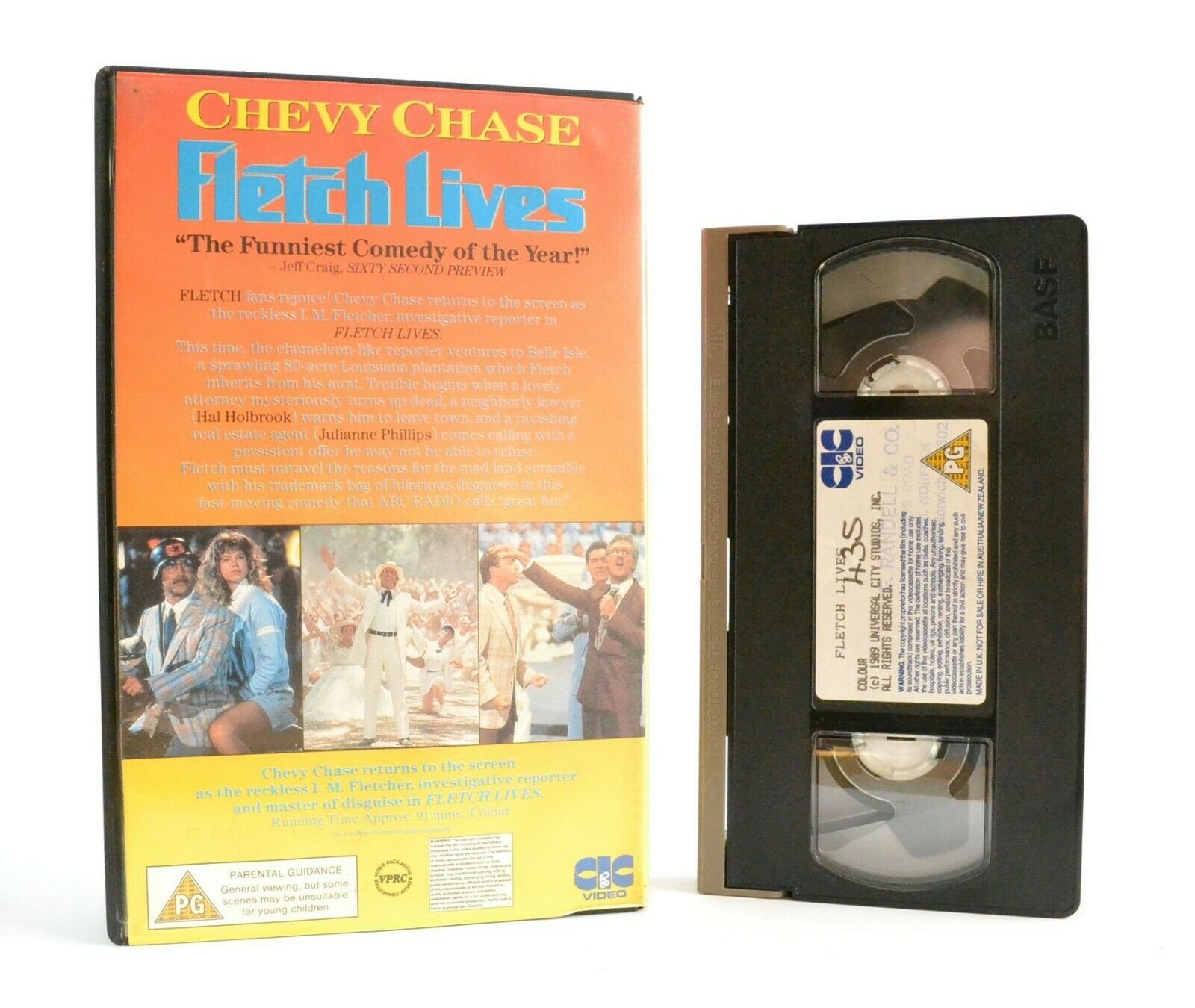 Fletch Lives: CIC Video (1989) - Comedy Classic - Large Box - Chevy Chase - VHS-