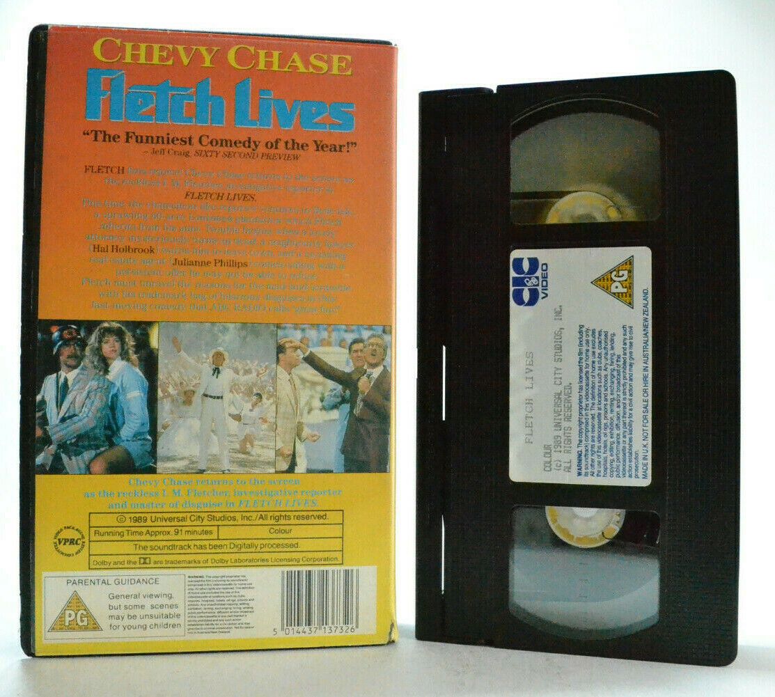 Fletch Lives - Chevy Chase - Classic Comedy - Drama - Original CIC Video - VHS-