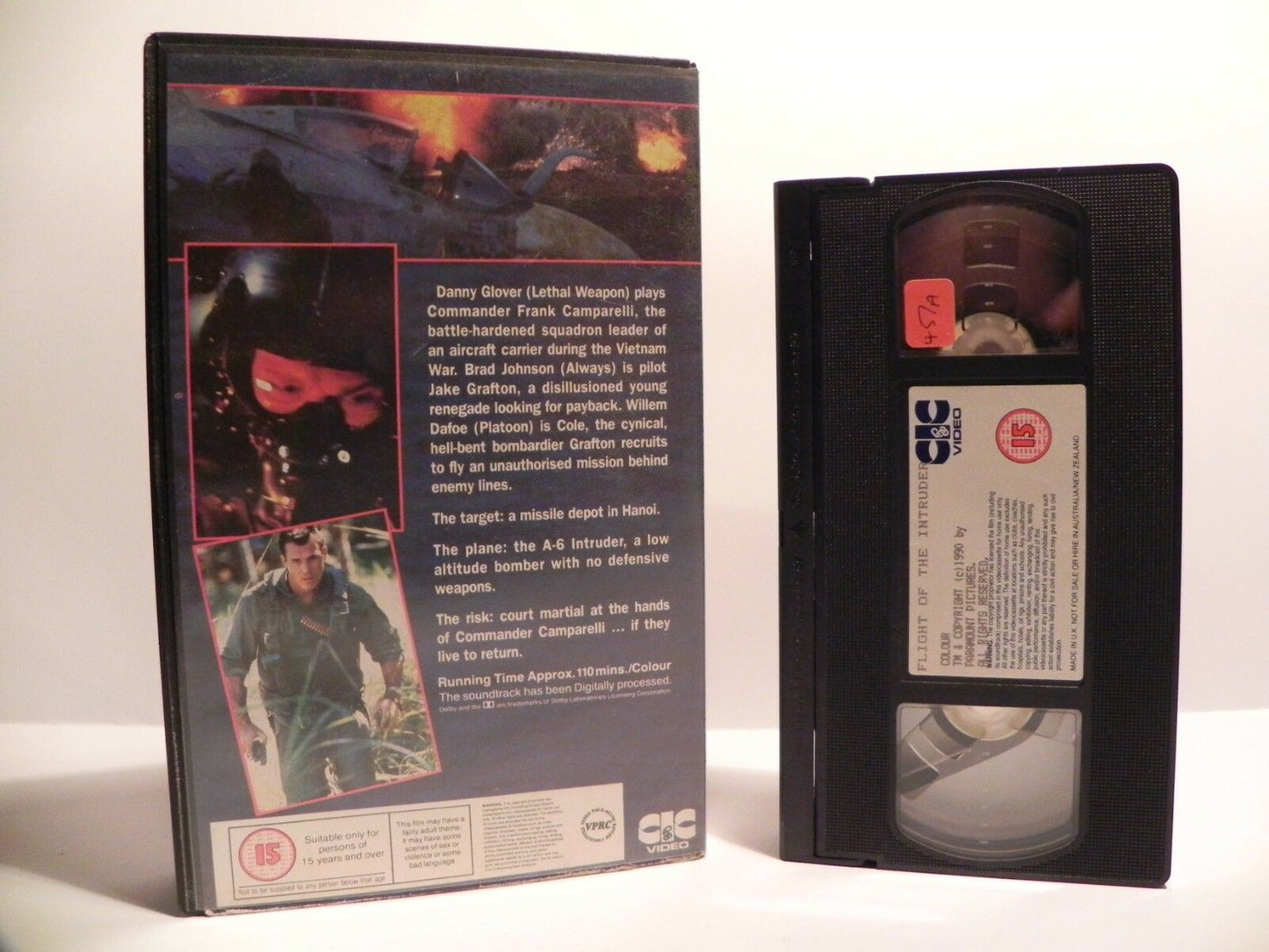 Flight Of The Intruder: (1991) War Action [Vietnam S.Coonts] - Danny Glover VHS-