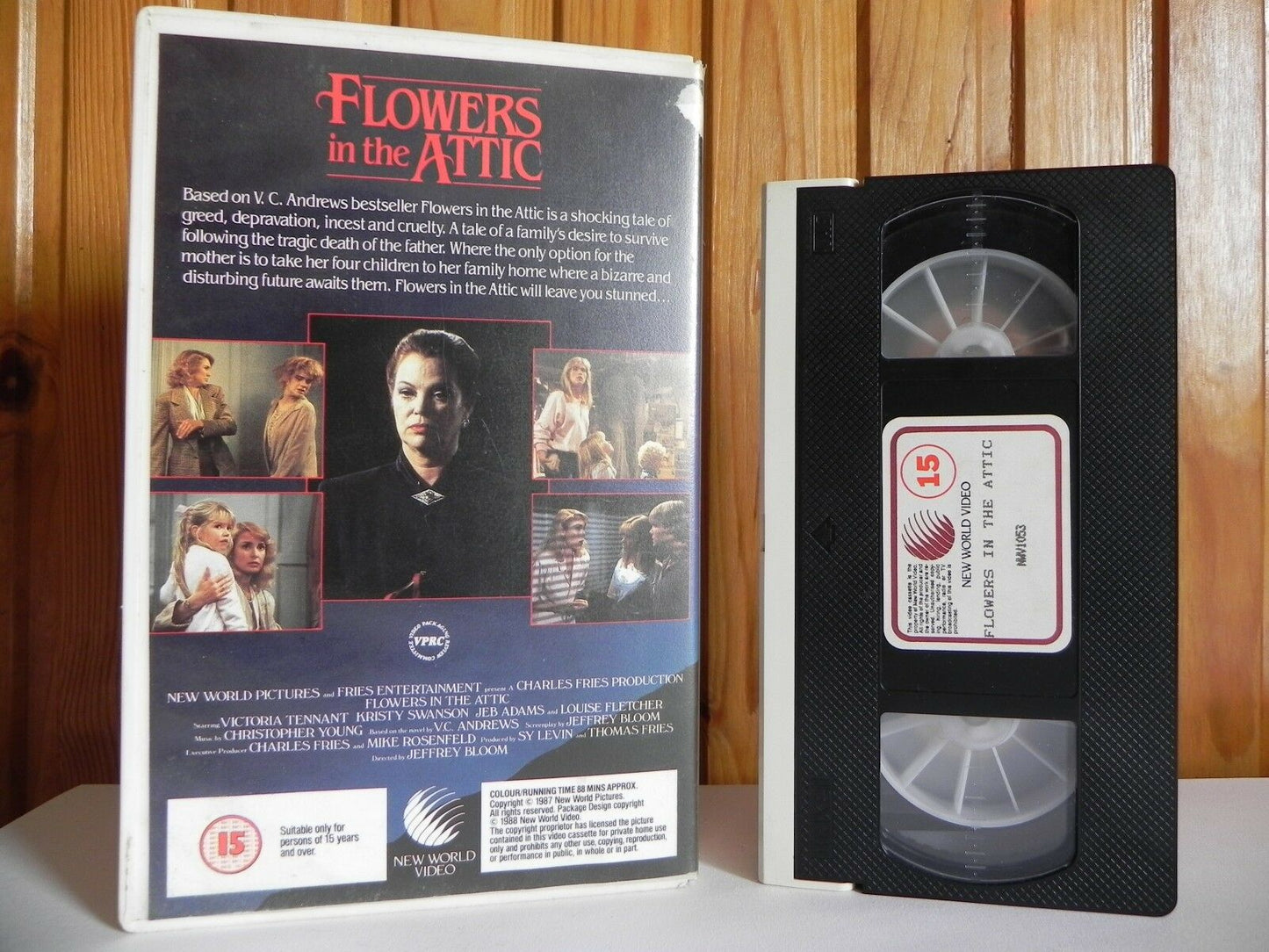 Flowers In The Attic - New World - Drama - Victoria Tennant - Large Box - VHS-