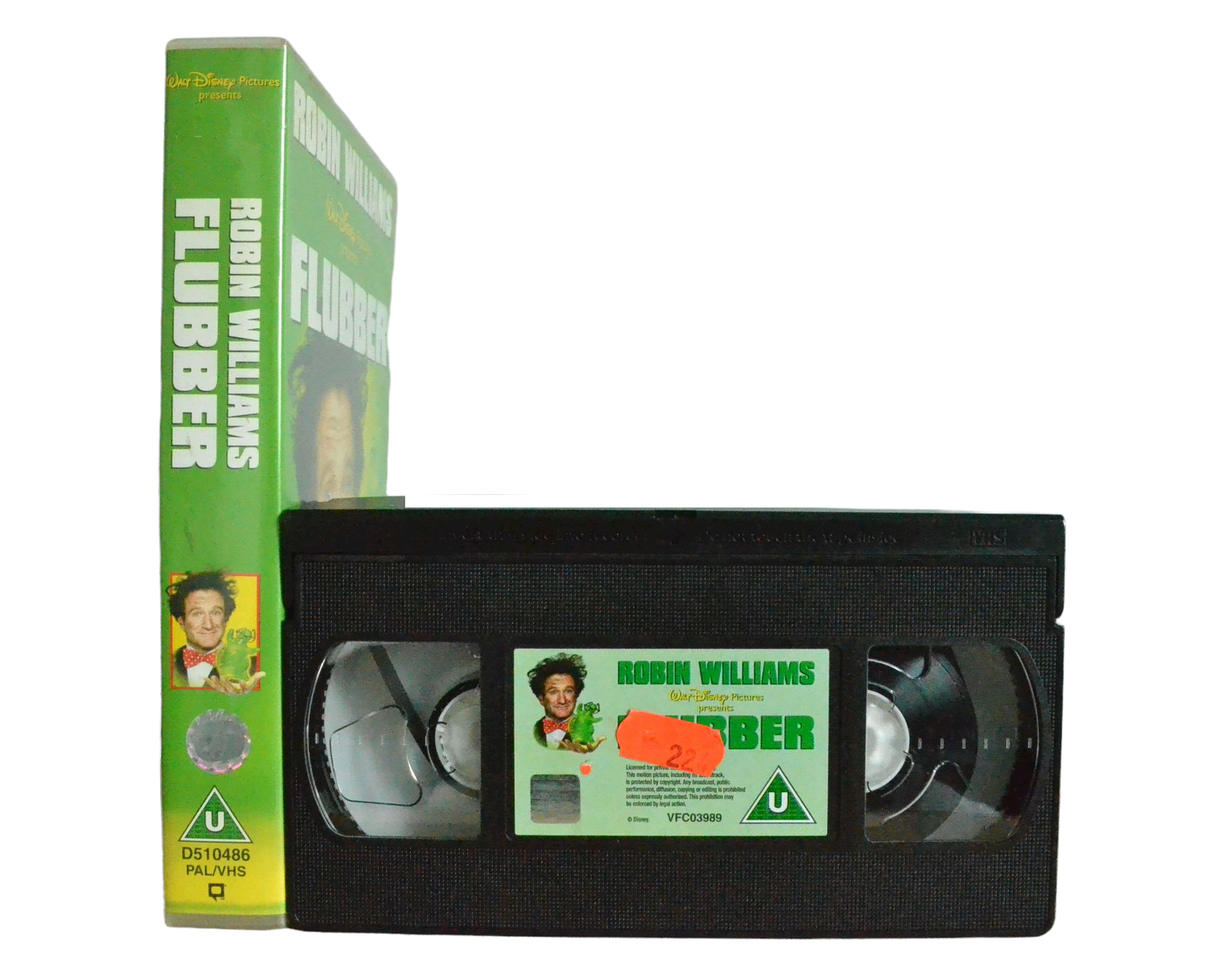 Flubber - Robin Williams - Walt Disney Pictures - Vintage - Pal VHS-