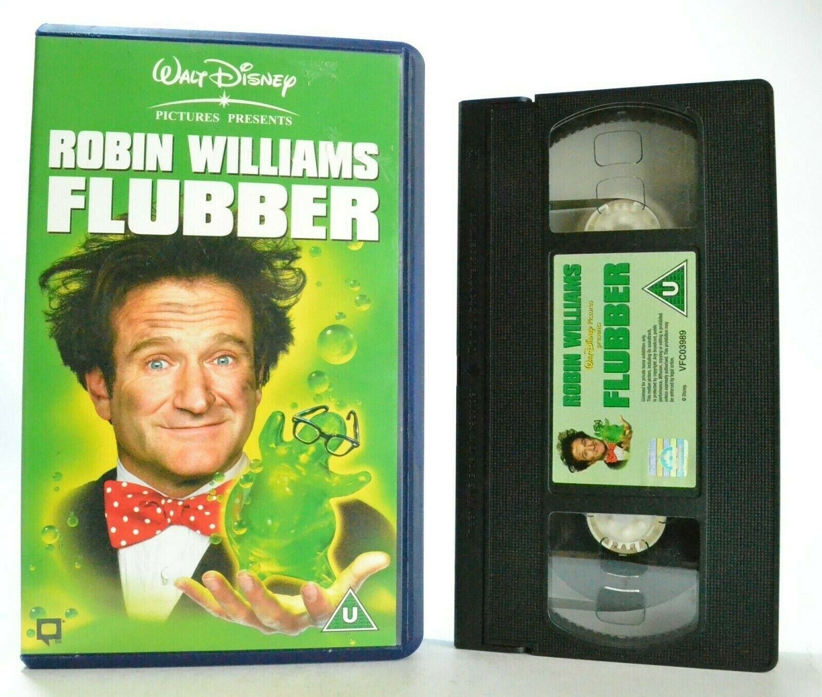 Flubber: Sci-Fi Comedy (1997) - Walt Disney - Robin Williams - Children's - VHS-