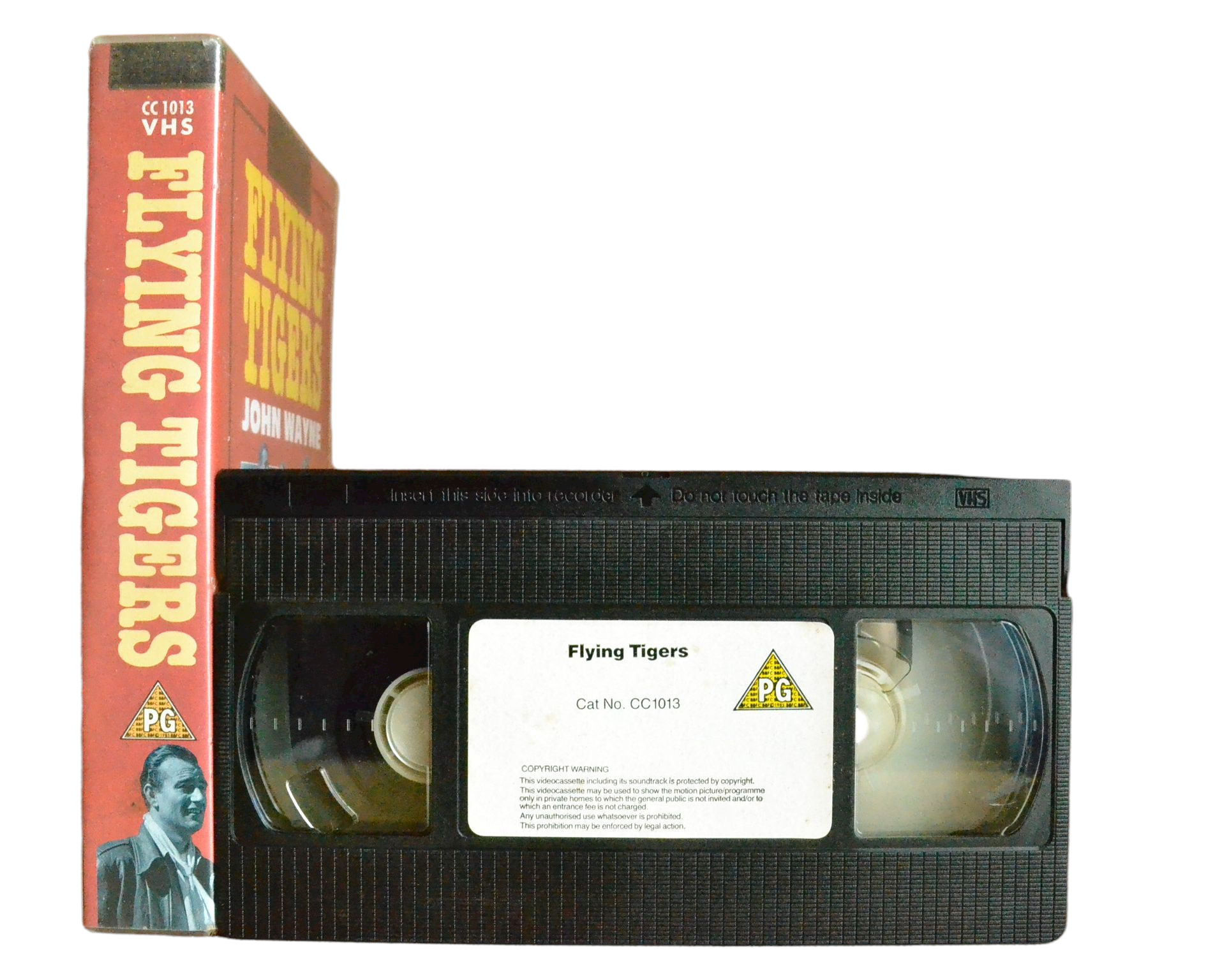 Flying Tigers - John Wayne - Cinema Club - Vintage - Pal VHS-