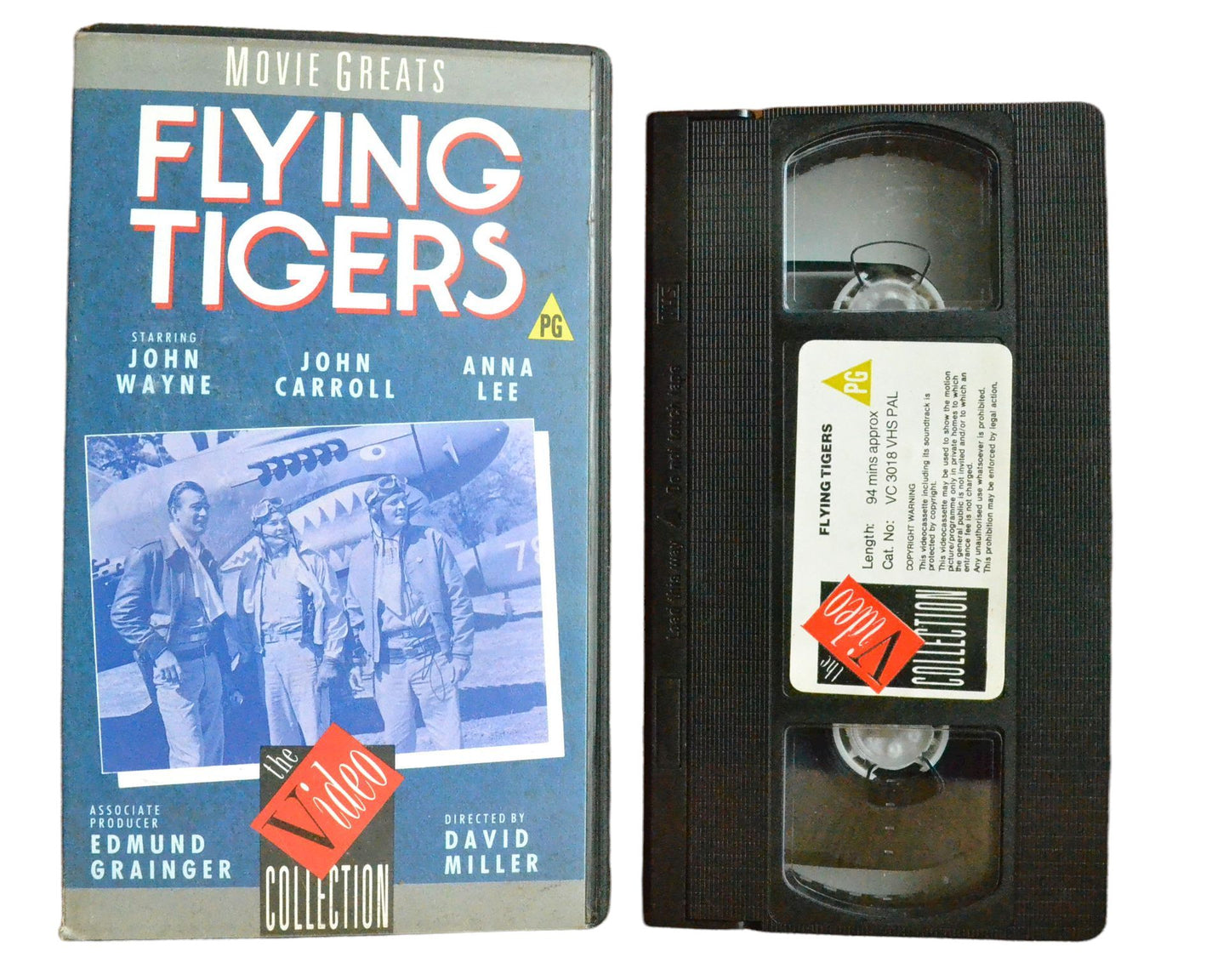 Flying Tigers - John Wayne - The Video Collection - Vintage - Pal VHS-