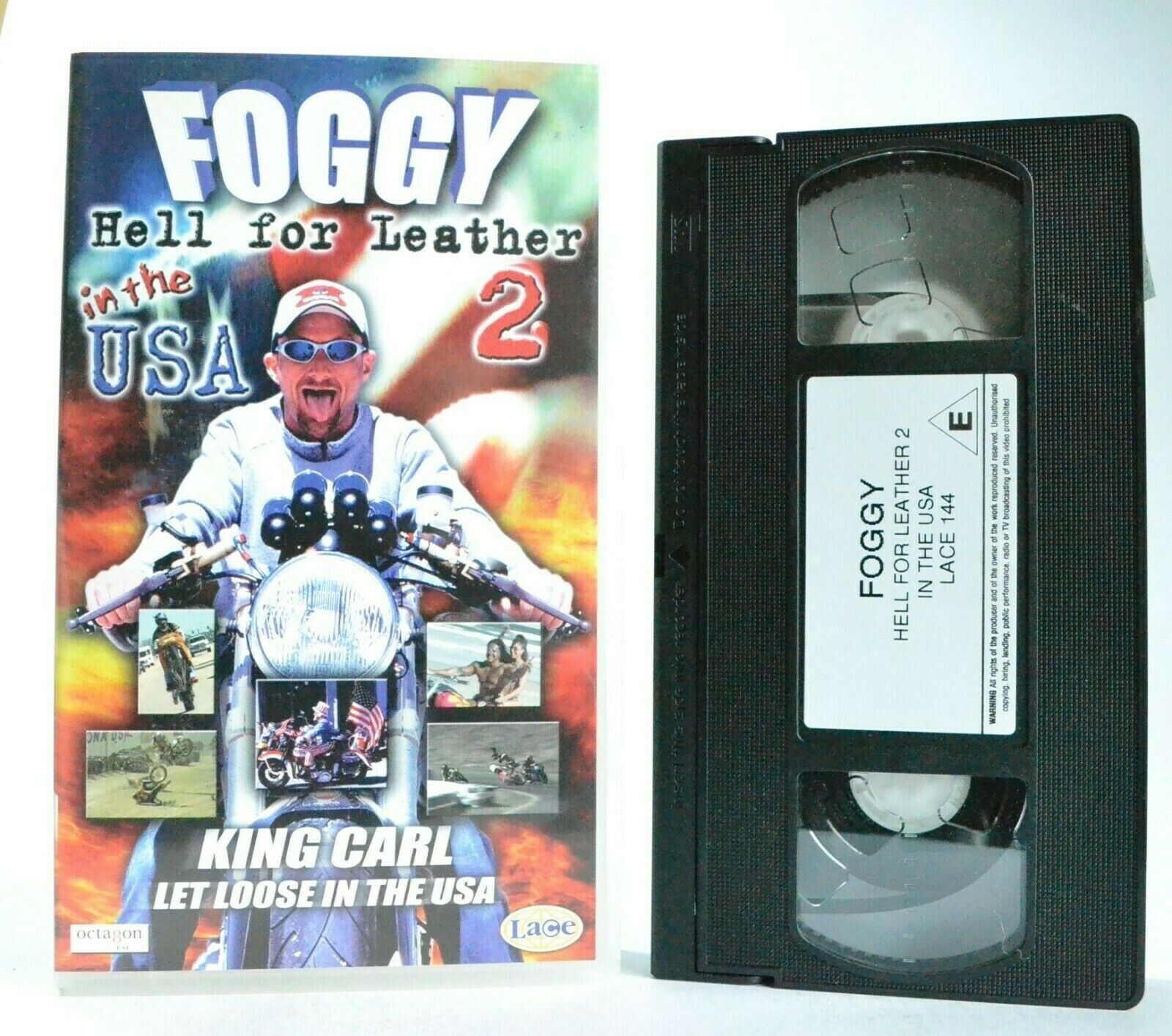 Foggy: Hell For Leather 2 In The USA - Crazy Bike Action - Carl Fogarty - VHS-