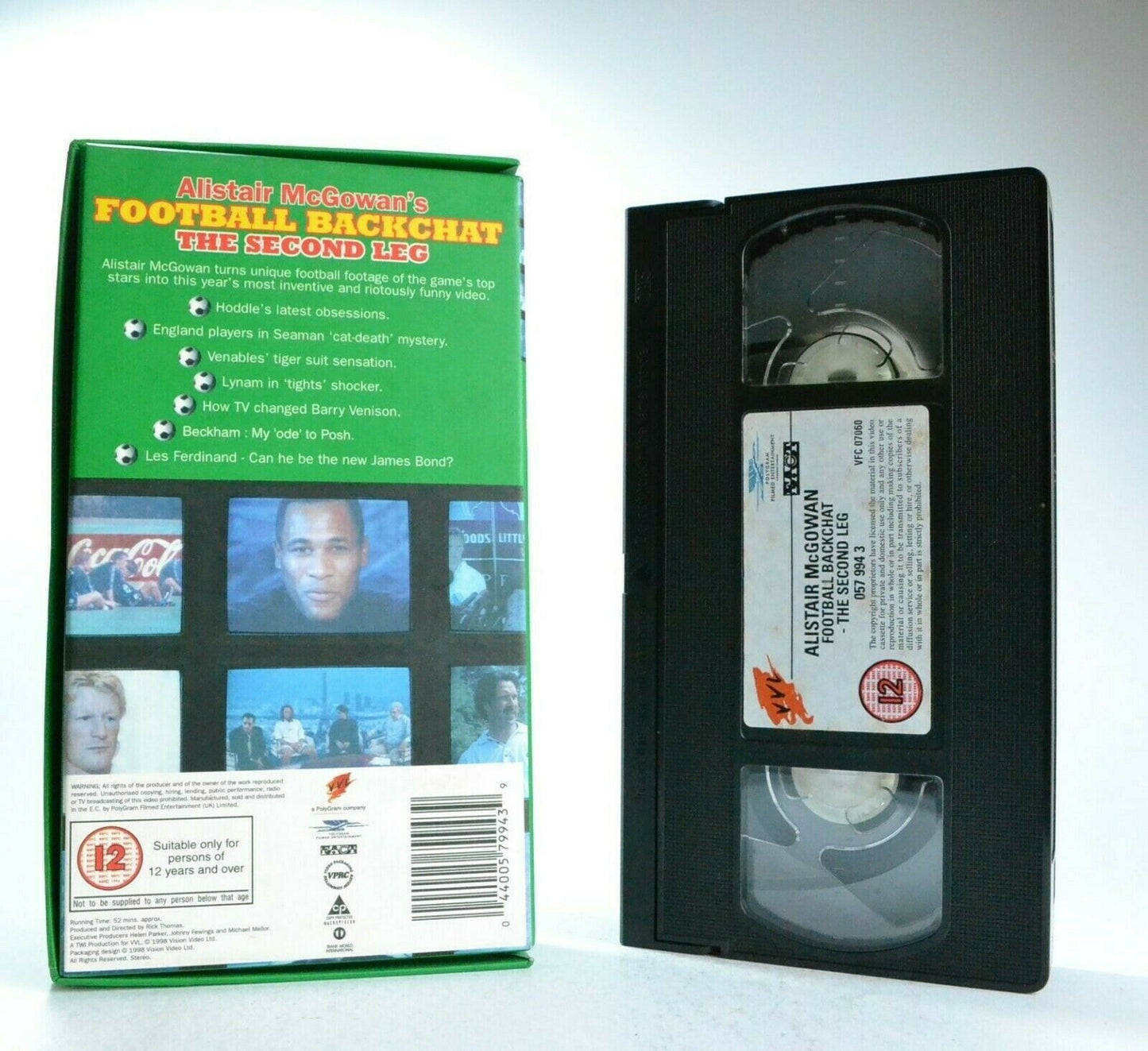 Football Backchat: By Alistair McGowan - The Second Leg - Funny Video - Pal VHS-