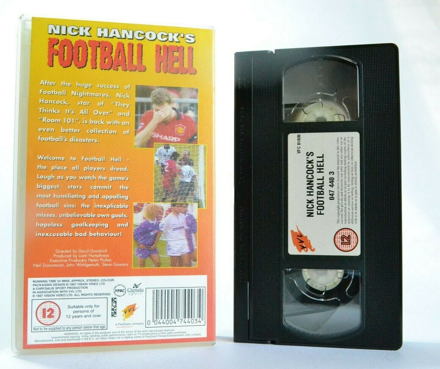 Football Hell: By Nick Hancock - Disasters - Own Goals - Misses - Sports - VHS-