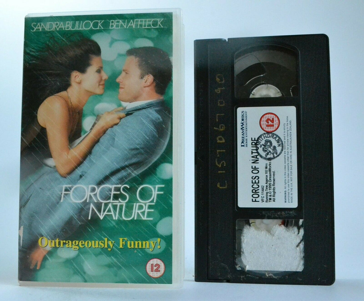 Forces Of Nature (1999) - Romantic Comedy - Ben Affleck/Sandra Bullock - Pal VHS-