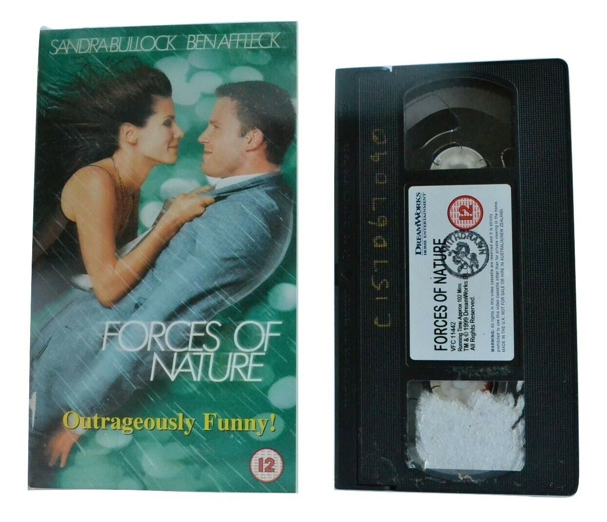 Forces Of Nature (1999) - Romantic Comedy - Ben Affleck/Sandra Bullock - Pal VHS-