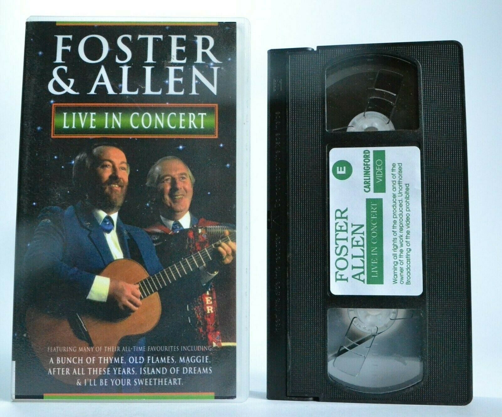 Foster And Allen: Live In Concert - Dumeries/Scotland - Greatest Hits - Pal VHS-