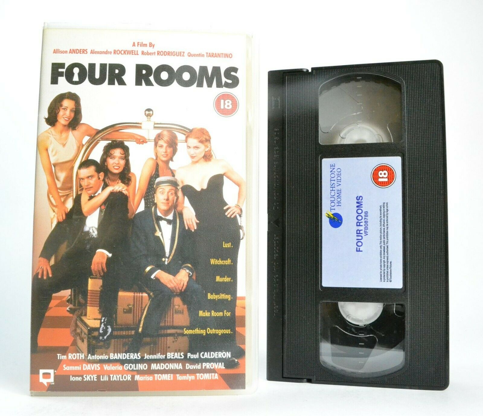 Four Rooms:Based On R.Dahl Adult Short Fiction Writings - Anthology Comedy - VHS-