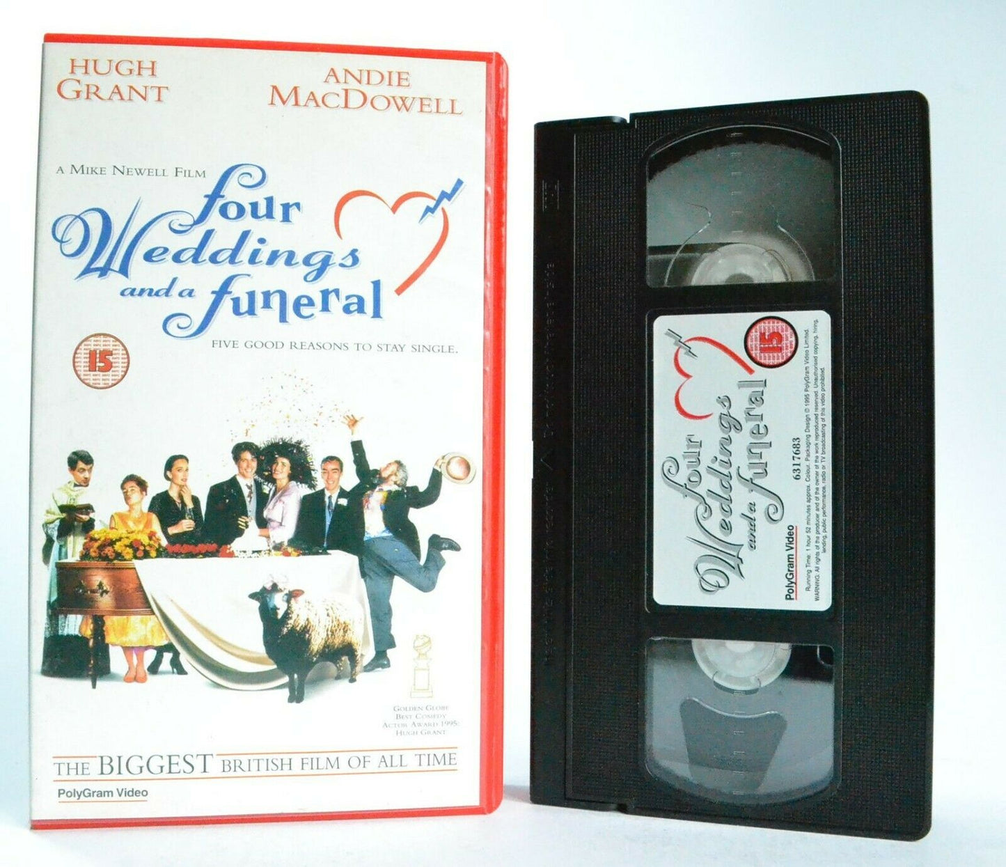 Four Weddings And A Funeral: (1994) British Comedy - H.Grant/A.McDowell - VHS-