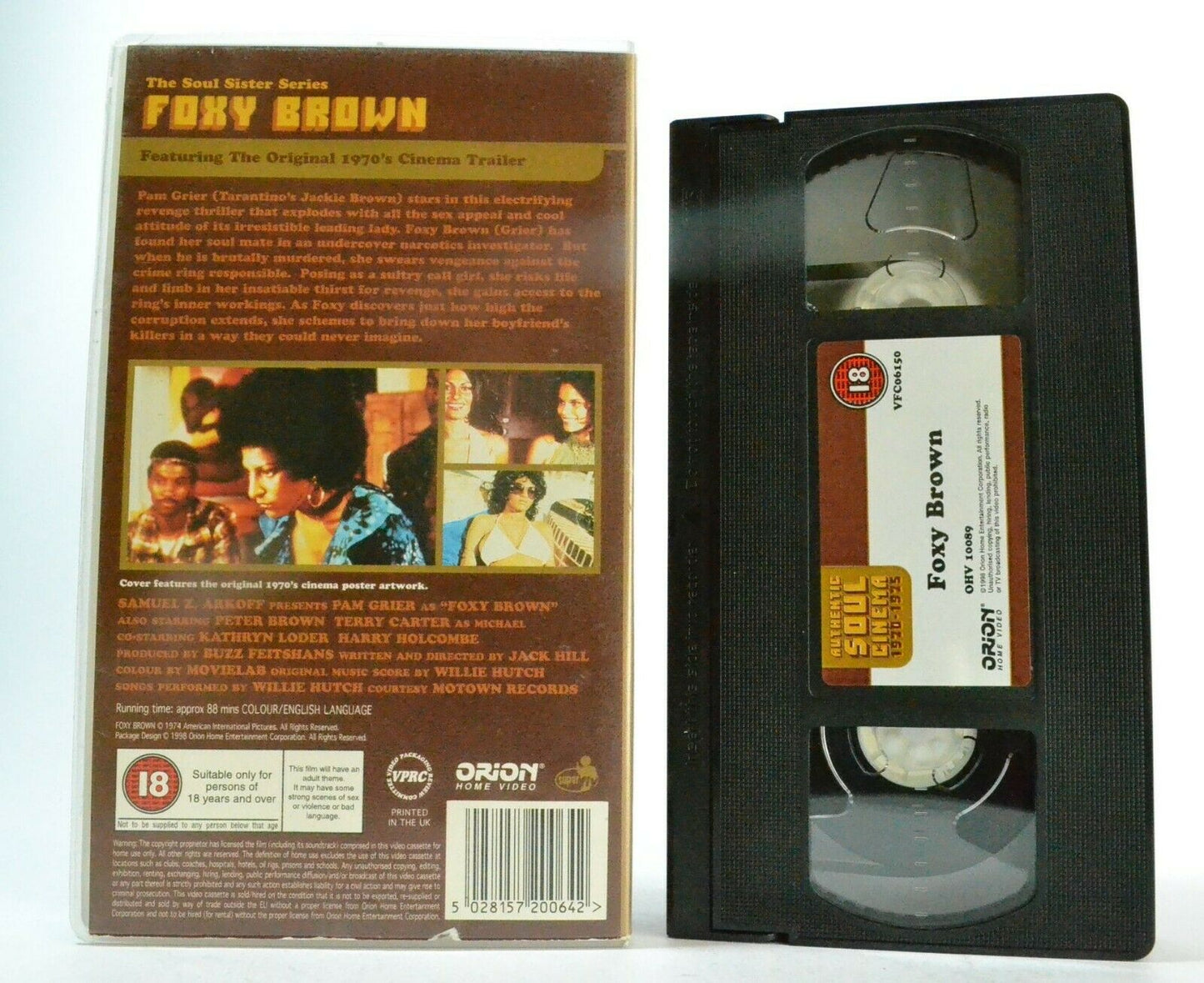 Foxy Brown: Action Thriller [Cult B Movie] -<Soul Cinema>- Pam Grier - Pal VHS-