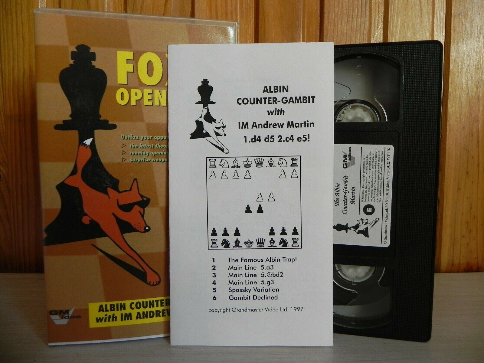 Foxy Openings - Albin Counter-Gambit - With IM Andrew Martin - Pal VHS-