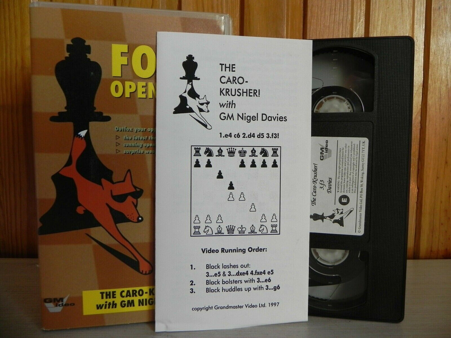 Foxy Openings - The Caro-Krusher! - With GM Nigel Davis - Latest Theory - VHS-