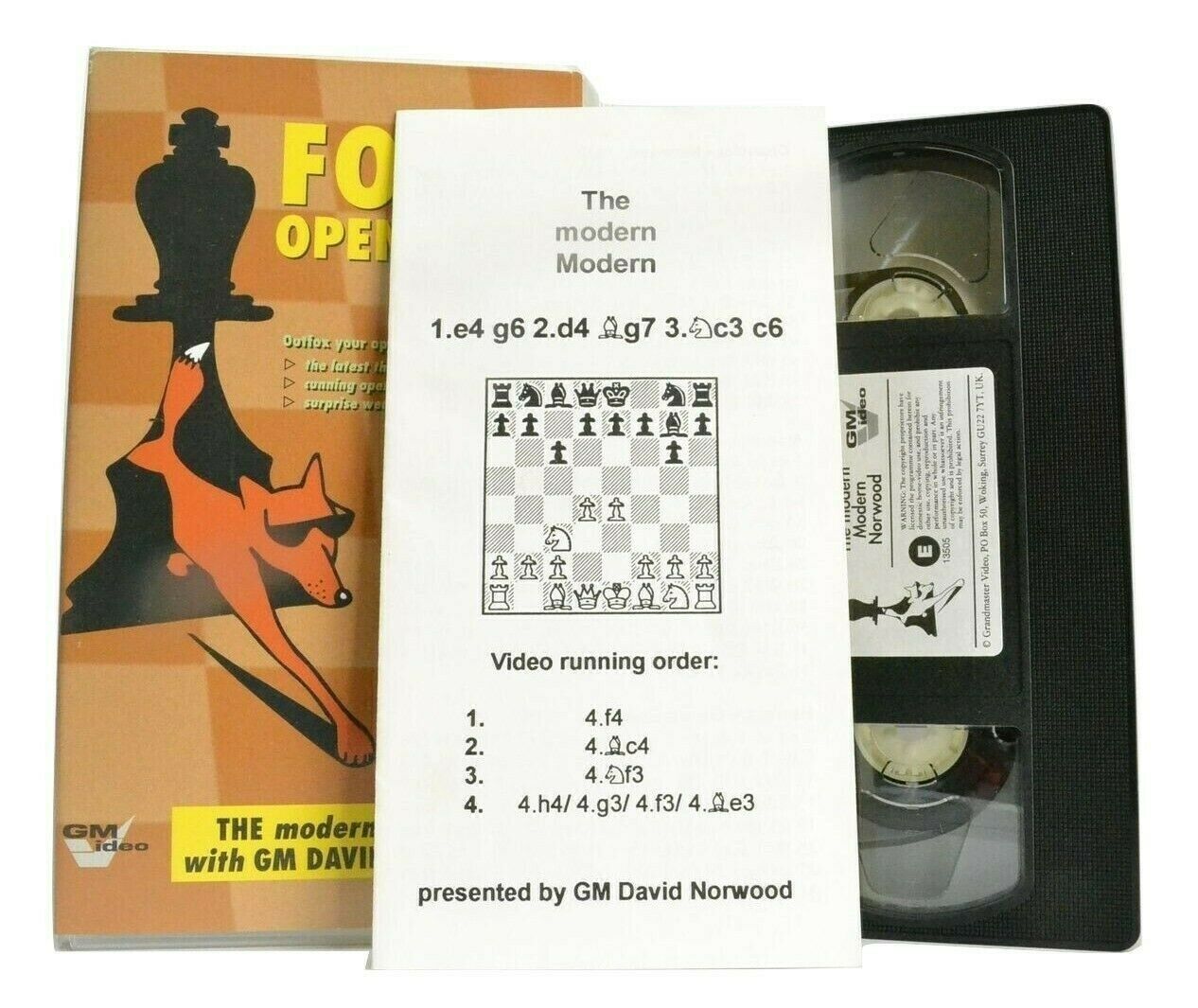 Foxy Openings: The Modern MODERN (GM Video); [GM David Norwood] - Pal VHS-