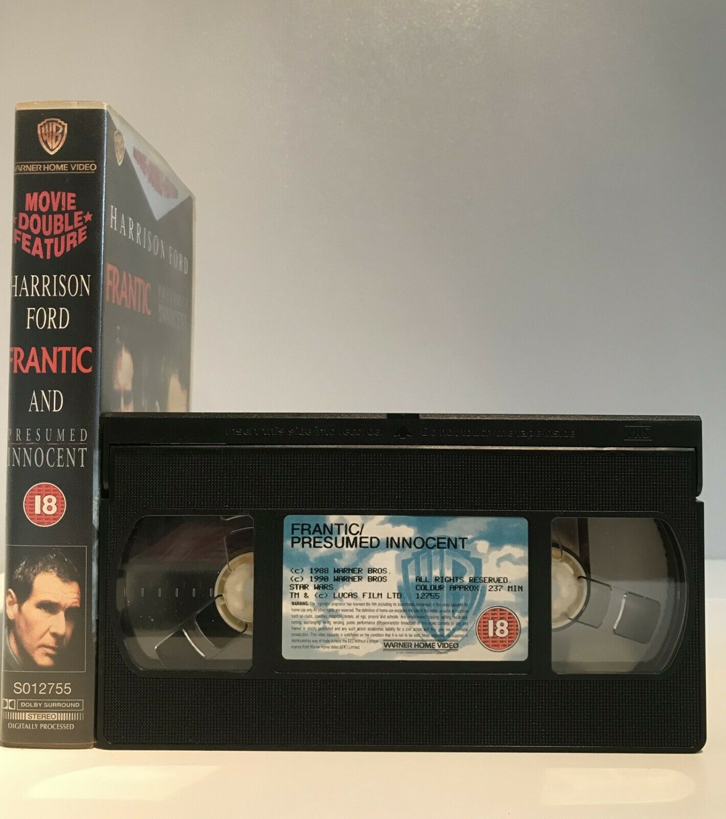 Frantic (1988)/Presumed Innocent (1990): Double Feature - Harrison Ford - VHS-