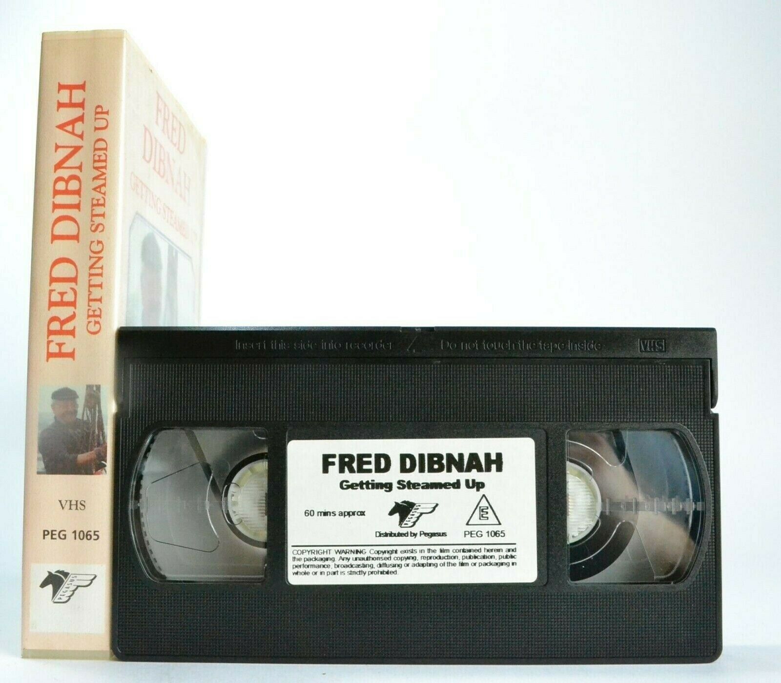 Fred Dibnah: Getting Steames Up - Popular Steeplejack - TV Personality - Pal VHS-