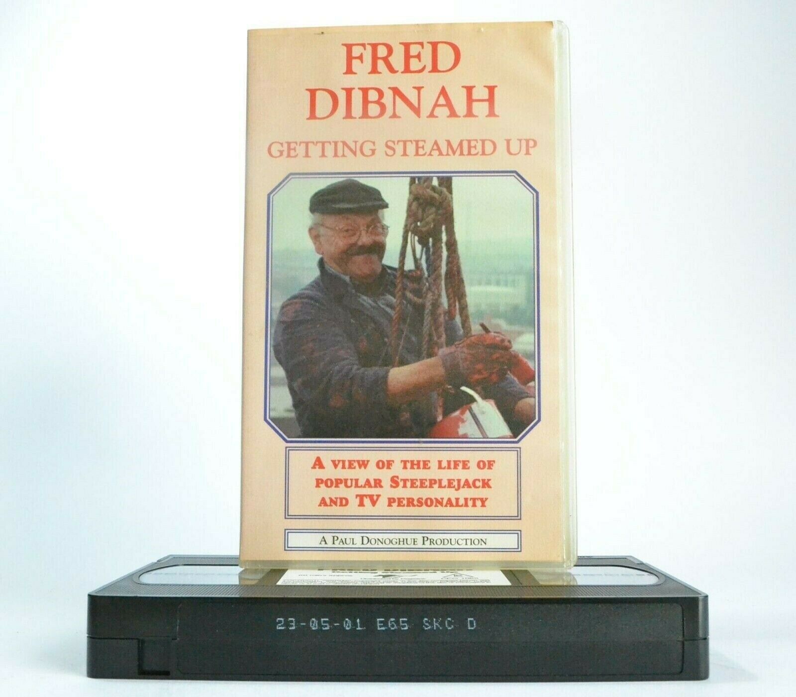 Fred Dibnah: Getting Steames Up - Popular Steeplejack - TV Personality - Pal VHS-