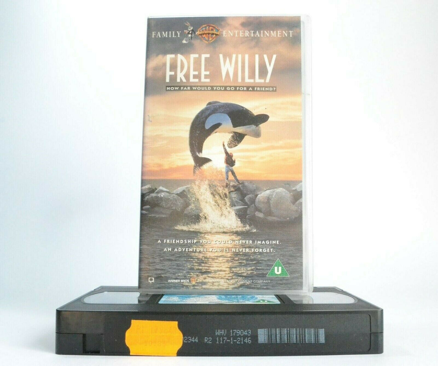 Free Willy (1993) - Family Drama -<Warner Bros>- Michael Madsen - Kids - Pal VHS-