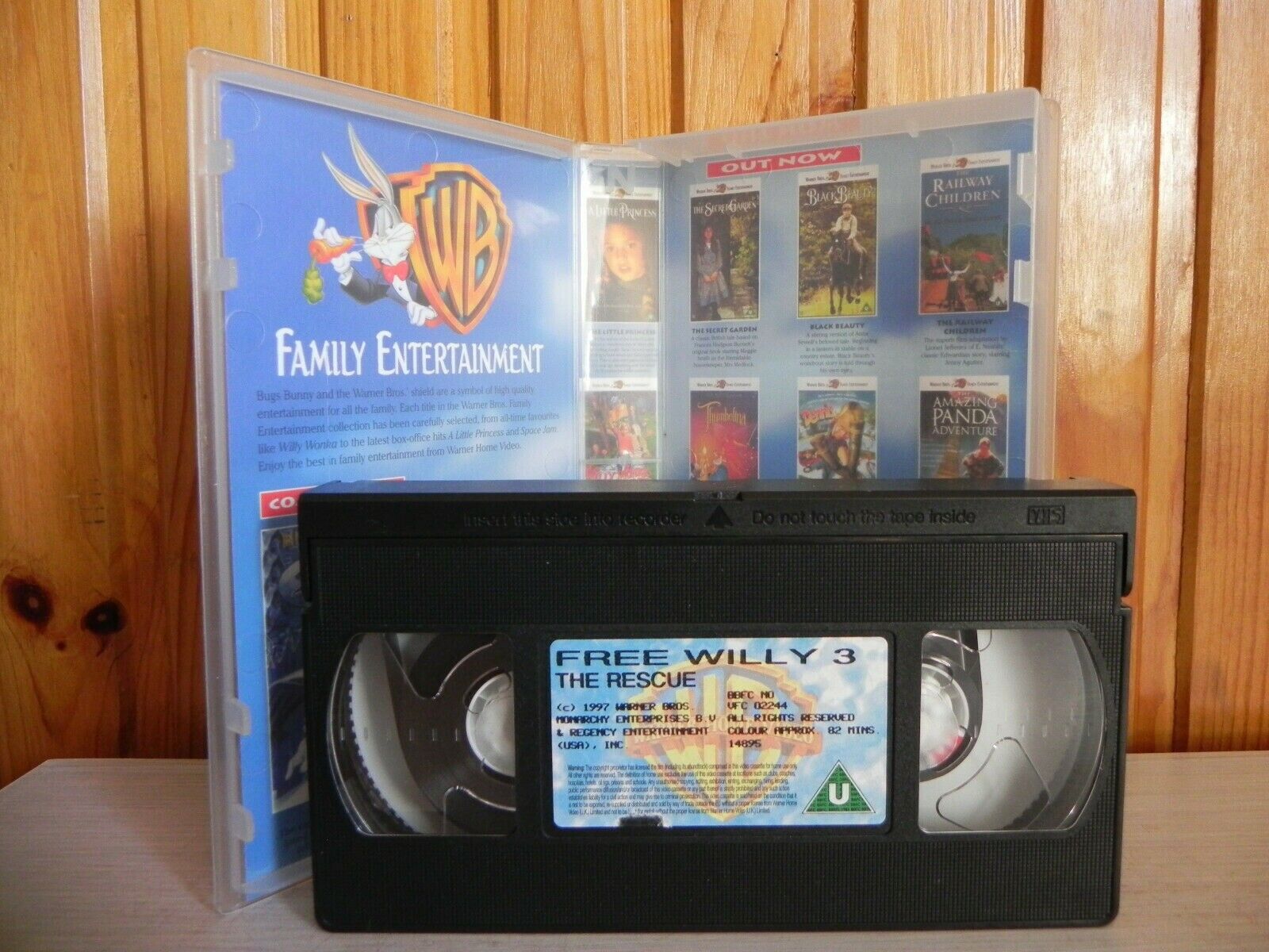 Free Willy 3: The Rescue (1997) - Adventure/Family Film - Children's - Pal VHS-