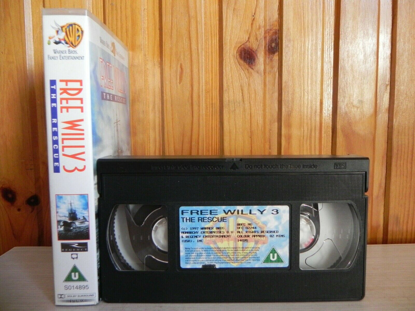 Free Willy 3: The Rescue (1997) - Adventure/Family Film - Children's - Pal VHS-