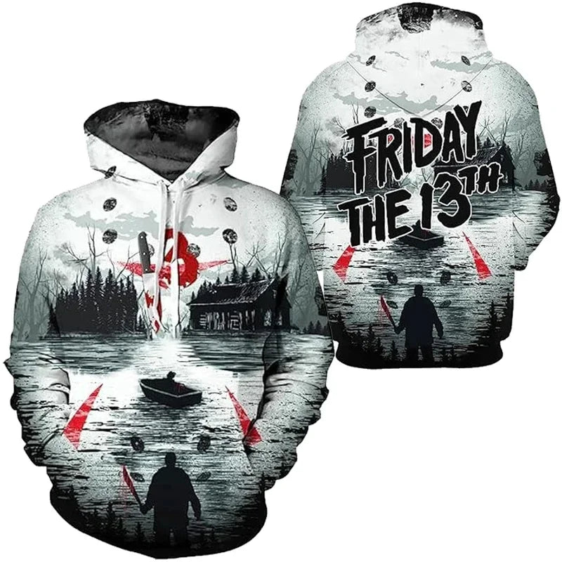 Friday the 13th Hoodie - Camp Crystal Lake - Hoodie Club for 80s Horror Lovers-