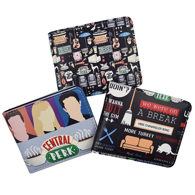 Friends Central Perk Wallet - New Arrival Cool Zipper Design PU Leather Purse - Wallet with Coin Pocket Inspired by Coffee Time at Central Perk-