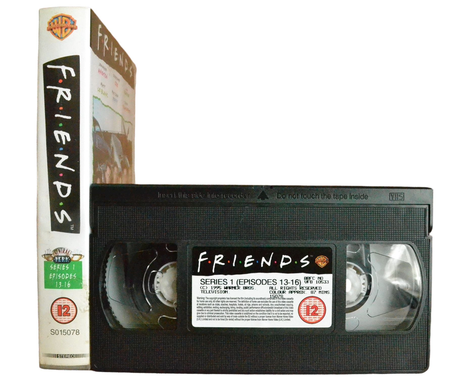 Friends: Series 1 (Episodes 13-16) - Jennifer Aniston - Warner Home Video - Vintage - Pal VHS-