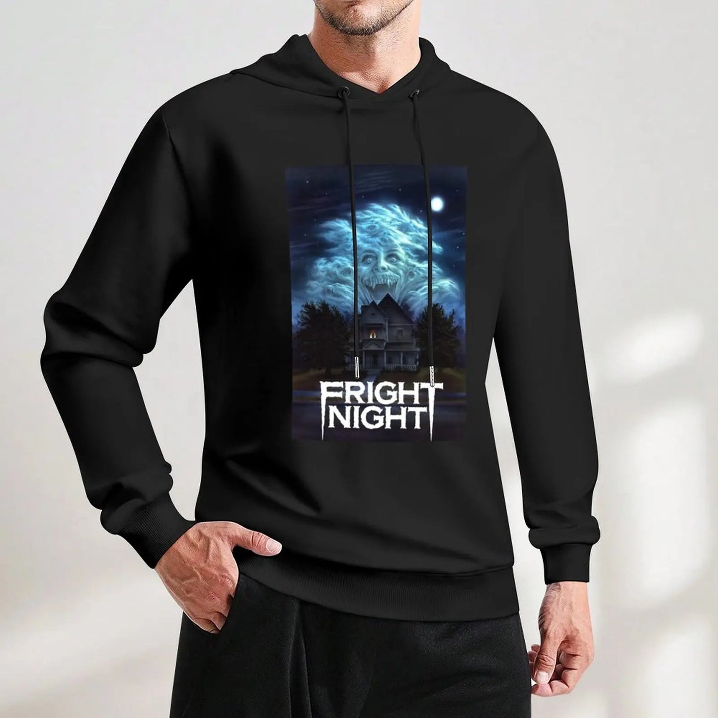 Fright Night Pullover Hoodie - Anime Graphic - Fun Hoodie for Autumn Lovers-