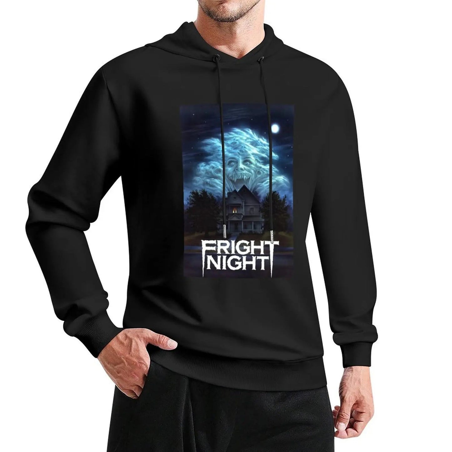 Fright Night Pullover Hoodie - Anime Graphic - Fun Hoodie for Autumn Lovers-