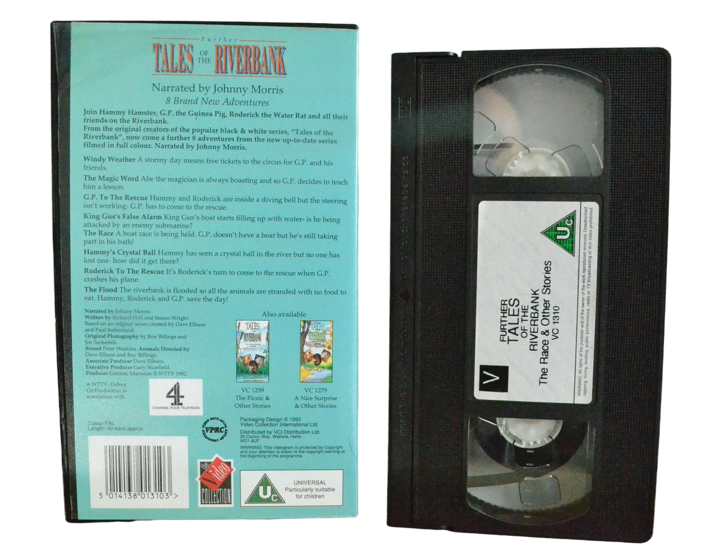 Further Tales Of The Riverbank The Race & Other Stories - Johnny Morris - The Video Collection - Children - Pal VHS-