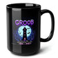 Groob Black Mug (15oz) - video arcade games-15oz-