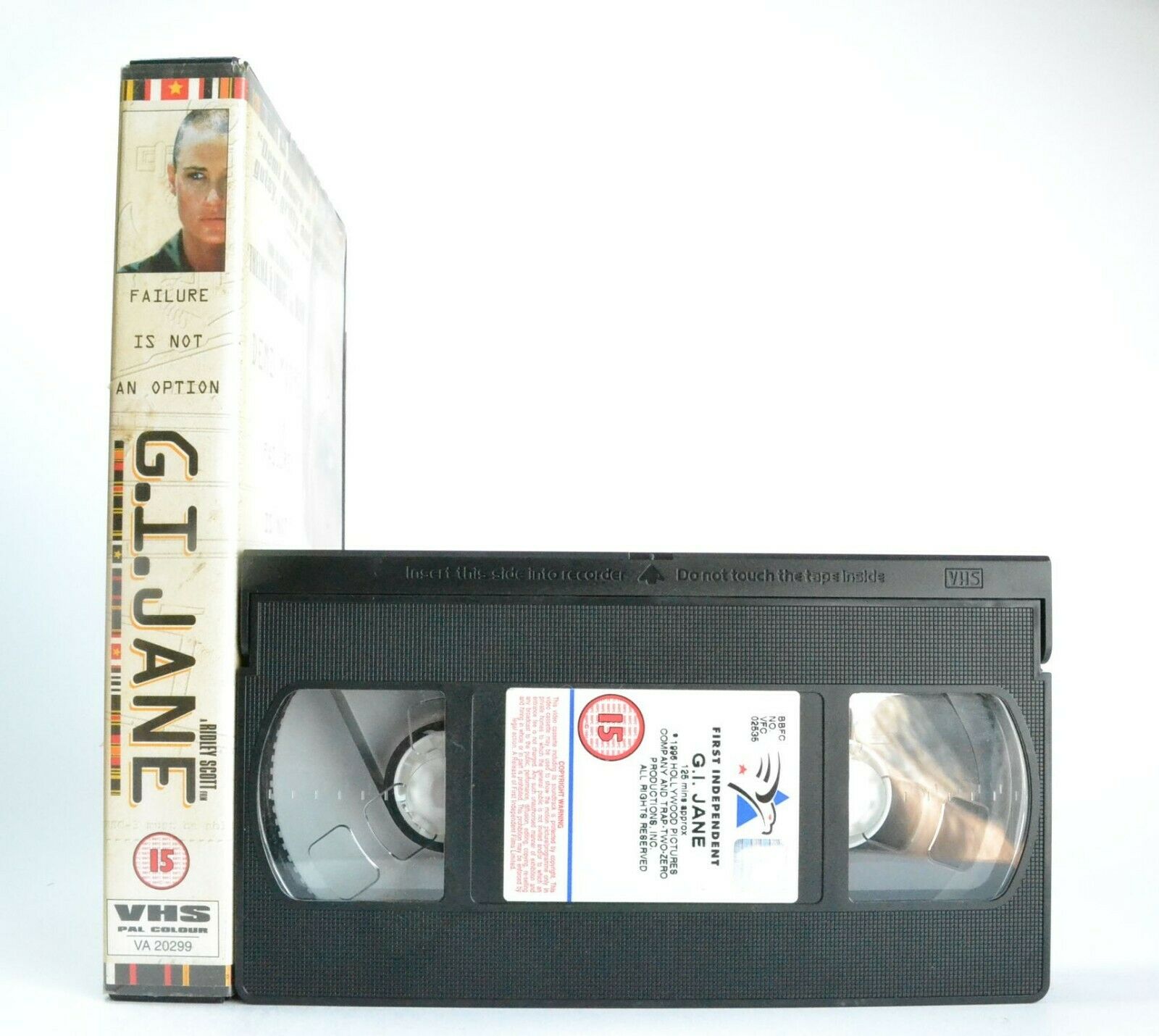 G.I. Jane: Film By R.Scott (1997) - Action - Large Box - Demi Moore - Pal VHS-