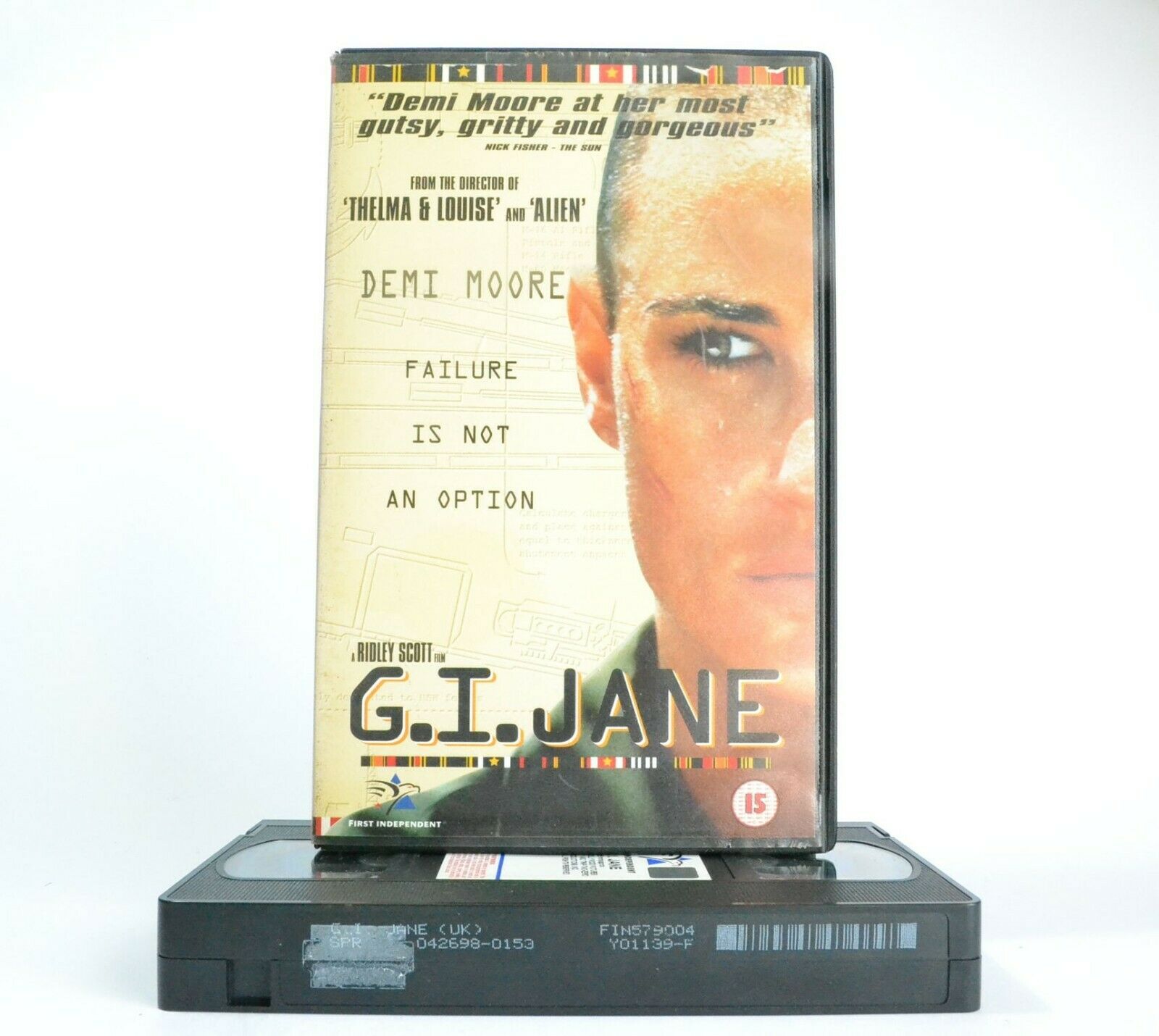 G.I. Jane: Film By R.Scott (1997) - Action - Large Box - Demi Moore - Pal VHS-