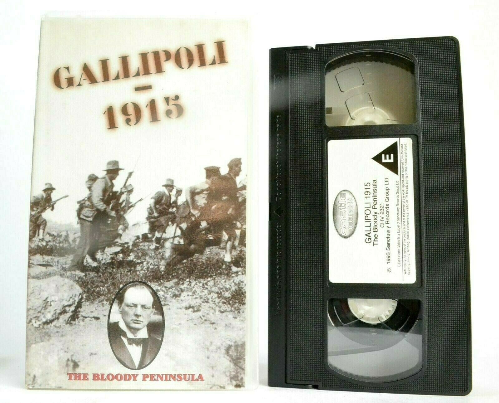 Gallipoli 1915: The Bloody Peninsula [Winston Churchill] 1st World War - Pal VHS-