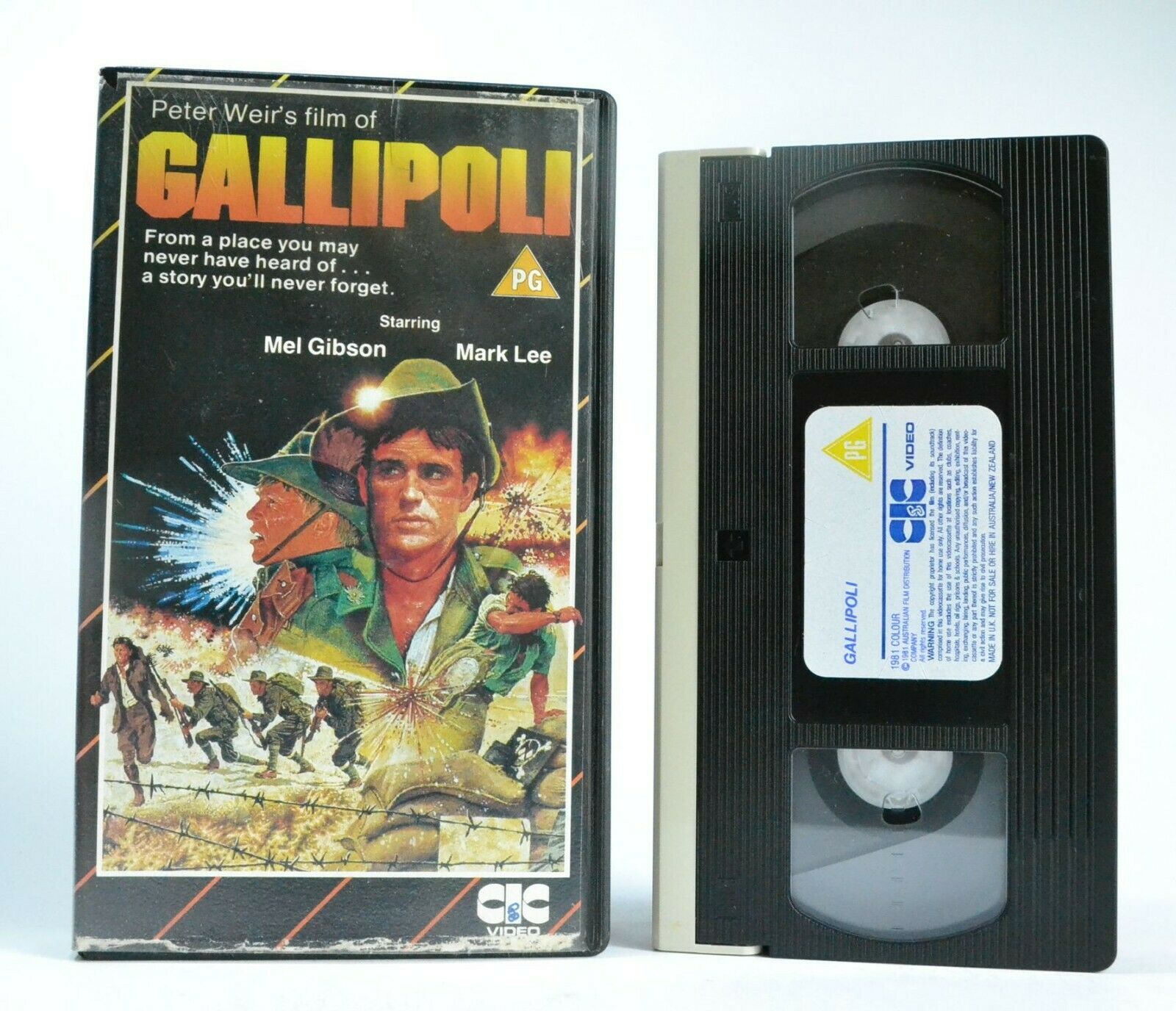 Gallipoli: (1981) CIC Video - Australian War Drama - Mel Gibson/Mark Lee - VHS-